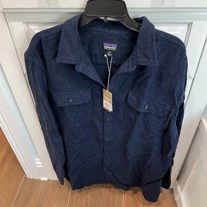 Patagonia solid flannel shirt